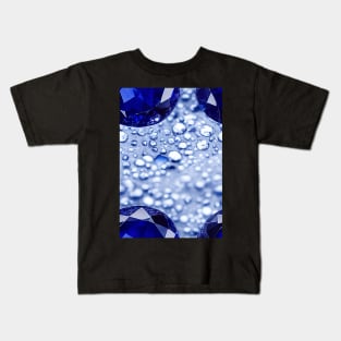 Jewel Pattern - Blue Sapphire, for a bit of luxury in your life! #3 Kids T-Shirt